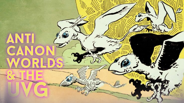 Надпись на картинке: Анти-каноничные миры и УФЛ (UVG)
