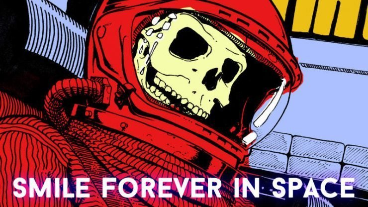 Надпись на картинке: Улыбайся в космосе вечно