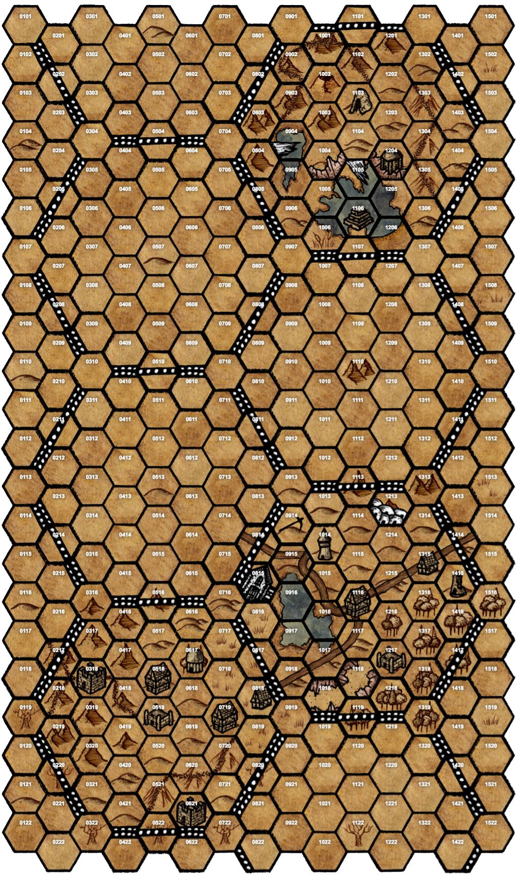 Карта до того, как я "приступил".